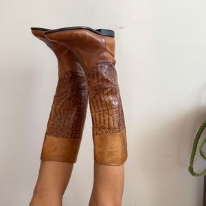 Alligator boots.